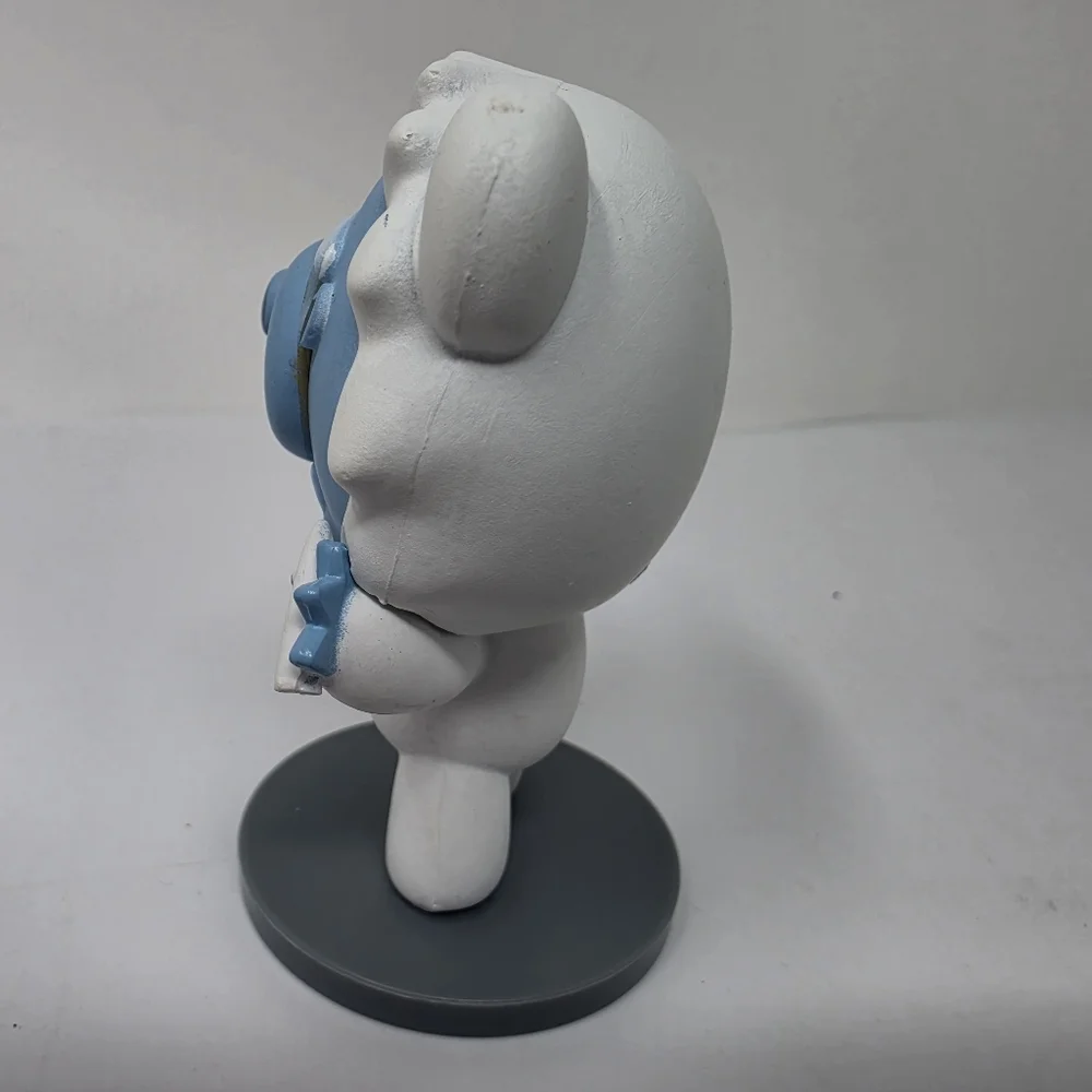Deddy Bear White and Blue Toy Figure